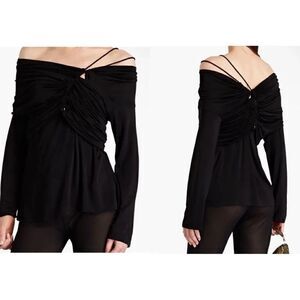 PALMER HARDING NWT Reunion jersey top in Black
Size 2